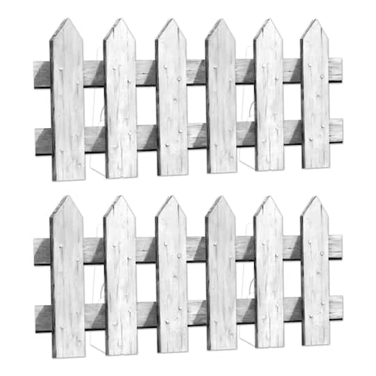 Beistle 58342 24 in. x 3 ft. 10 in. Picket Fence Stand-Ups - White